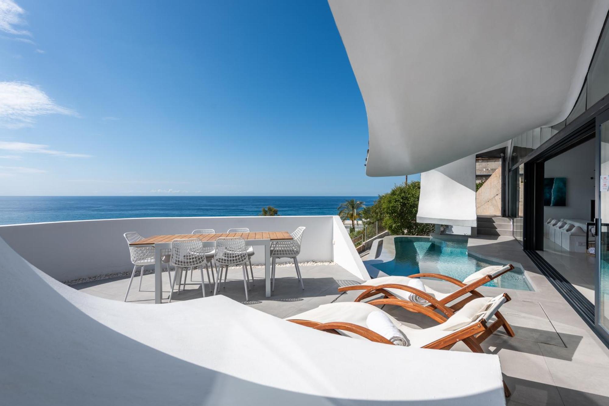 Rentitspain Casa Del Acantilado Piscina Climatizada ซาโลเบรญา ภายนอก รูปภาพ