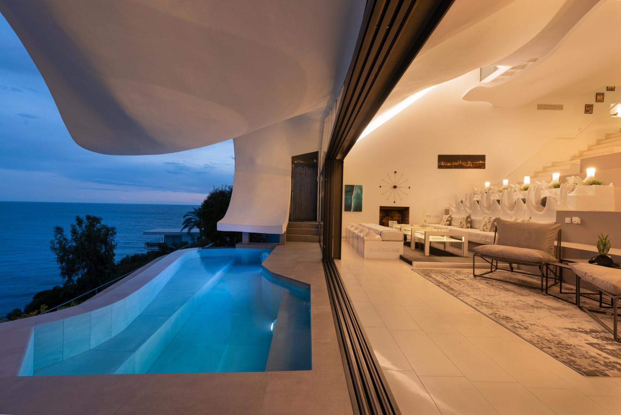 Rentitspain Casa Del Acantilado Piscina Climatizada ซาโลเบรญา ภายนอก รูปภาพ