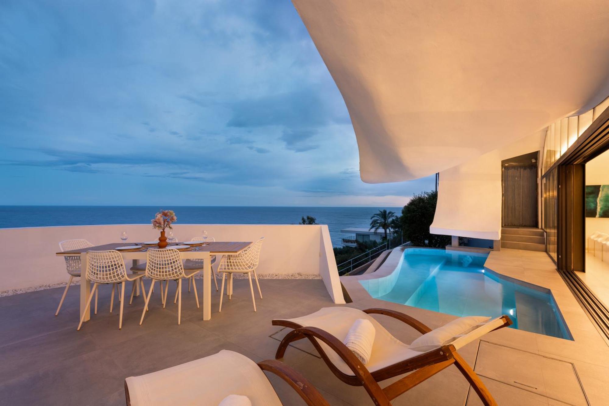 Rentitspain Casa Del Acantilado Piscina Climatizada ซาโลเบรญา ภายนอก รูปภาพ