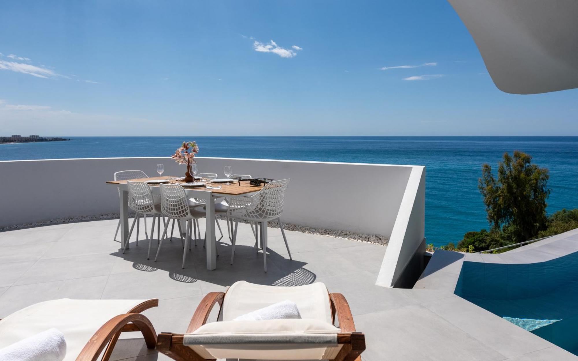 Rentitspain Casa Del Acantilado Piscina Climatizada ซาโลเบรญา ภายนอก รูปภาพ