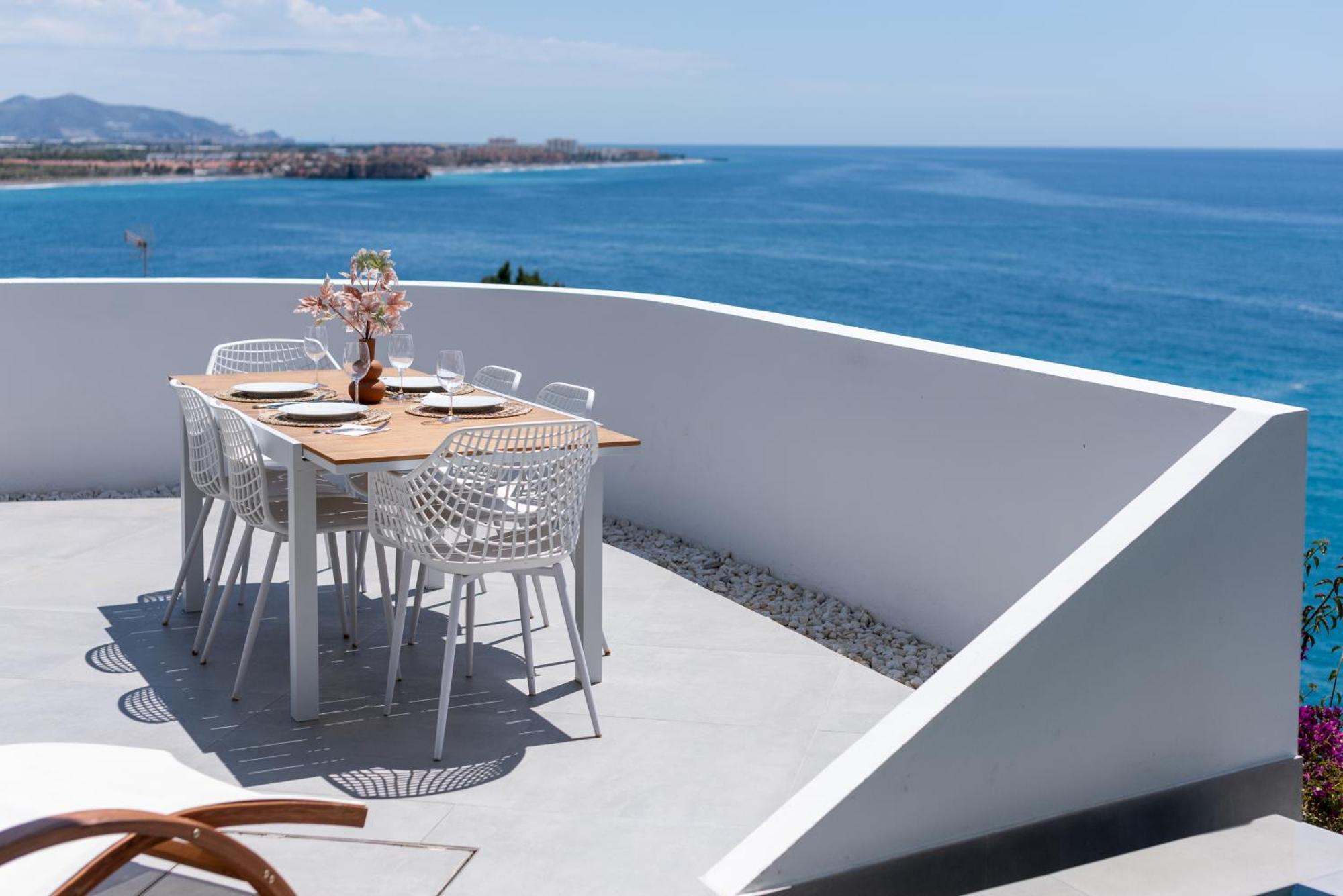 Rentitspain Casa Del Acantilado Piscina Climatizada ซาโลเบรญา ภายนอก รูปภาพ