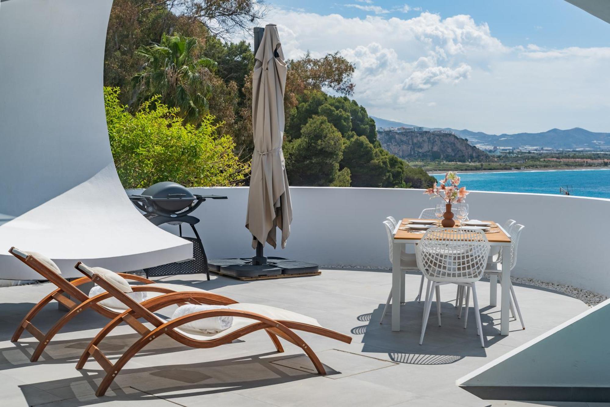 Rentitspain Casa Del Acantilado Piscina Climatizada ซาโลเบรญา ภายนอก รูปภาพ