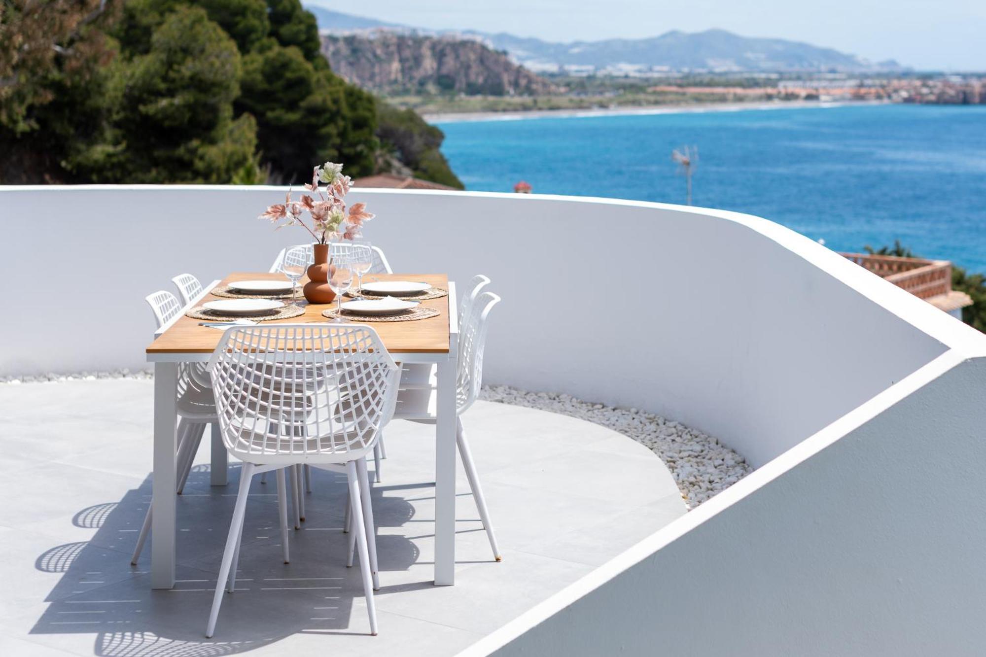 Rentitspain Casa Del Acantilado Piscina Climatizada ซาโลเบรญา ภายนอก รูปภาพ